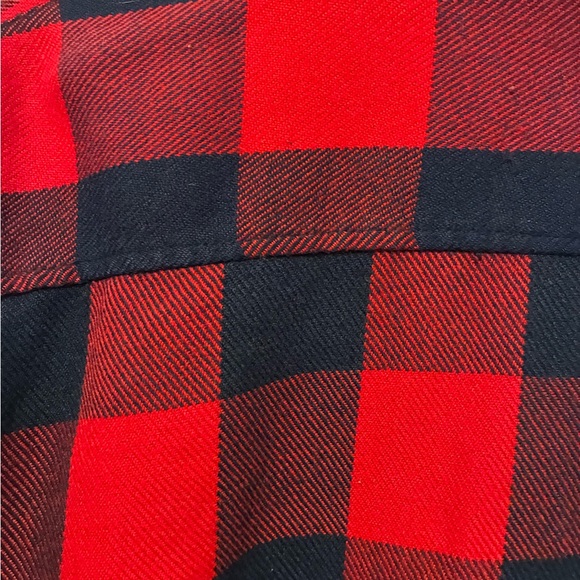 Coleman Red & Black Buffalo Plaid Flannel Shirt Medium - Picture 5 of 6